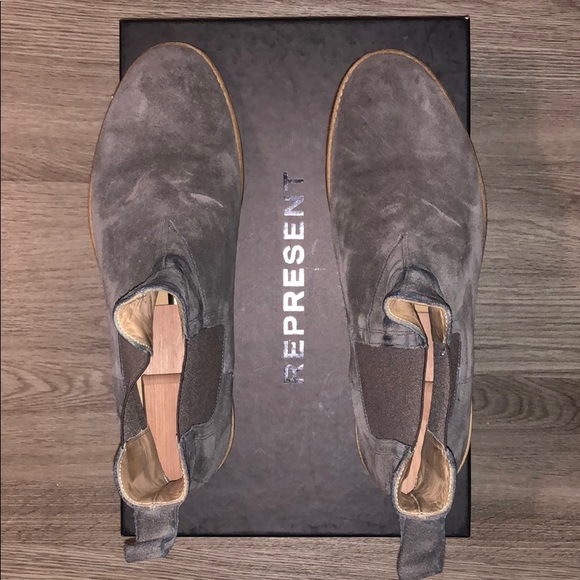 represent chelsea boots wolf grey